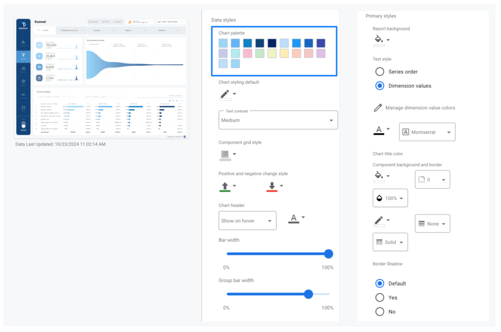 Looker Studio Theme and Layout Settings - Data Bloo